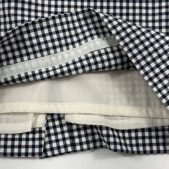 J.Crew V-neck seersucker dress in black gingham Sz 6 - Picture 10 of 16